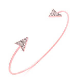 Simple Fashion Women Metal Punk Cuff Arrow Bangle Bracelet  Jewelry GD