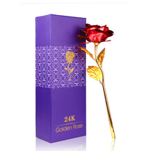 2017 New Creative Women's Gift 24K Gold Plated Rose Flower Decoration Artificial flowers For Mother's Day Friend Christmas