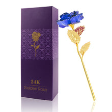 2017 New Creative Women's Gift 24K Gold Plated Rose Flower Decoration Artificial flowers For Mother's Day Friend Christmas