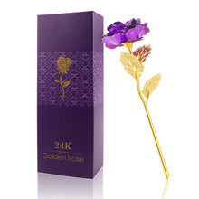 2017 New Creative Women's Gift 24K Gold Plated Rose Flower Decoration Artificial flowers For Mother's Day Friend Christmas